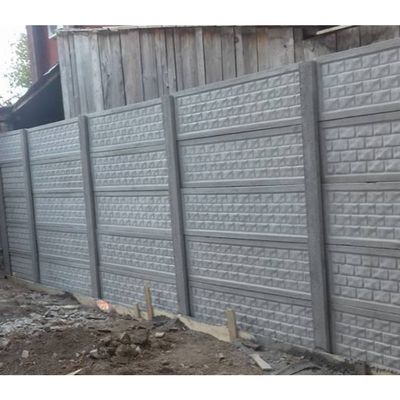 Gard beton Industrial Troian cu stâlpi simpli 1,5 m