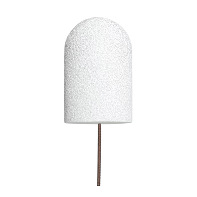 Bolard din beton cu aspect de marmură albă Lapis, cilindric, 25x40 cm