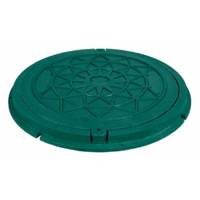 Capac canalizare rotund din compozit diametru 100 cm Verde