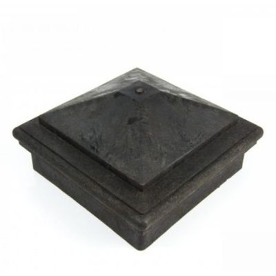 Capac stâlp HDPE Juan 9x9 cm Lucios Gri