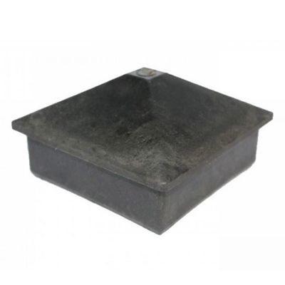 Capac stâlp piramidă HDPE Elixis 11 x 11 x 8 cm Lucios Gri