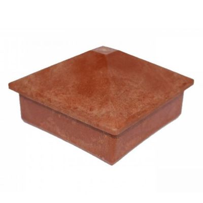 Capac stâlp piramidă HDPE Elixis 11 x 11 x 8 cm Lucios Maro roșcat