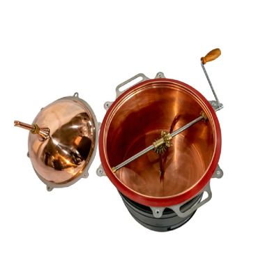 Cazan țuică 35 L hobby Stanley cu amestecător manual și focar pe gaz