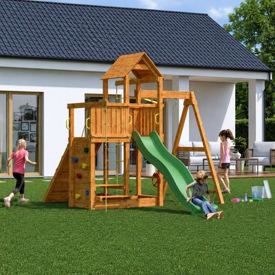 Complex de joacă 7în1 + Cadou leagăn și tobogan, Fungoo Activer