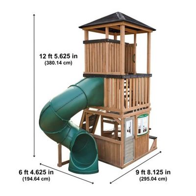 Complex de joacă copii pe 3 niveluri, KidKraft Tower Playhouse