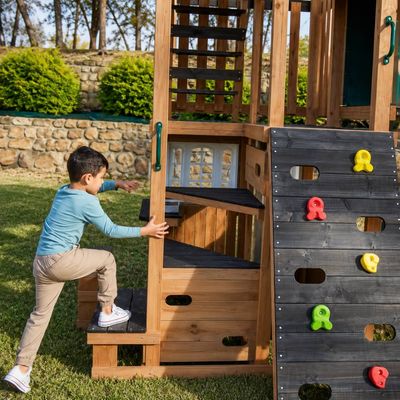 Complex de joacă copii pe 3 niveluri, KidKraft Tower Playhouse