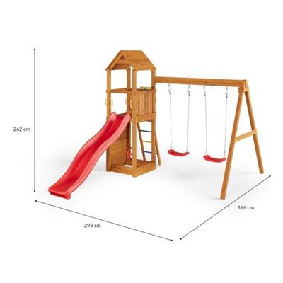 Complex de joacă + Cadou leagăne și tobogan, Fungoo Flappi