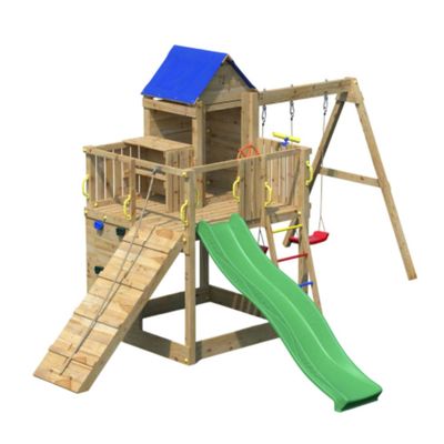 Complex de joacă copii 7în1, Fungoo Treehouse Natur