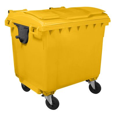 Container gunoi HDPE capac plat 770 L Galben