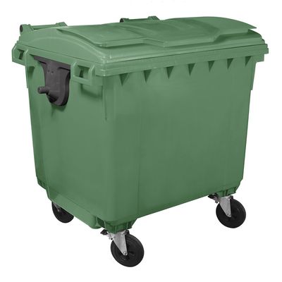 Container gunoi HDPE capac plat 770 L Verde