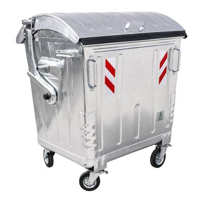 Container tip tomberon Allas, 1.100 litri din tablă de oțel zincat