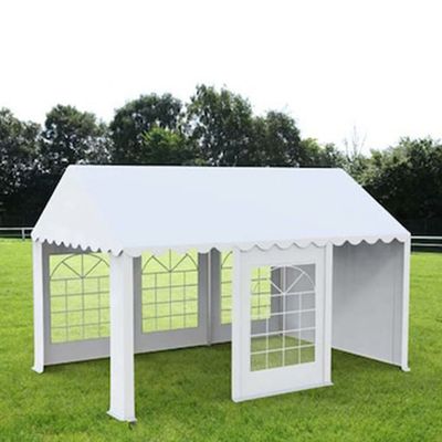 Cort grădină alb premium cu protecție UV Delta 6x6 m