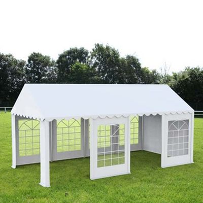 Cort grădină alb premium cu protecție UV Delta 6x8 m
