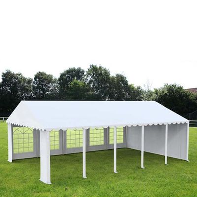Cort grădină alb premium cu protecție UV Delta 5x10 m