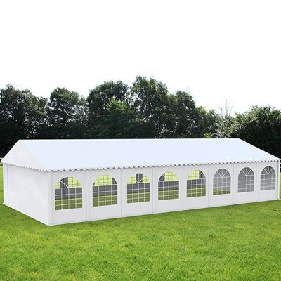 Cort grădină alb premium cu protecție UV Delta 6x20 m