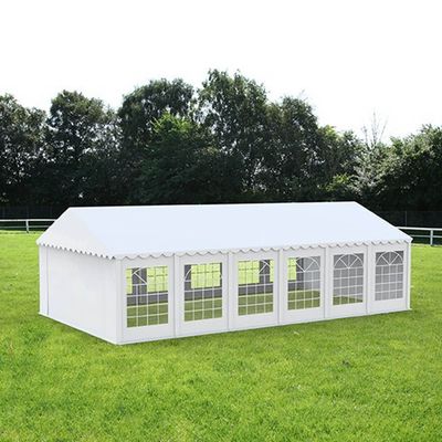 Cort grădină alb premium cu protecție UV Delta 6x12 m