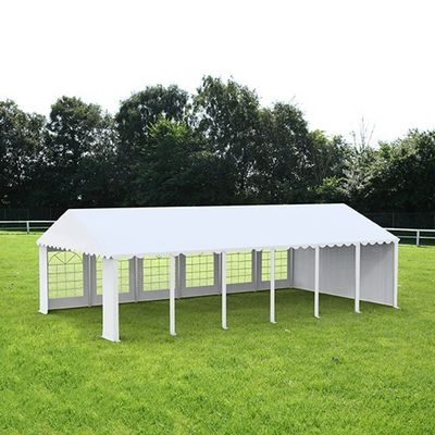 Cort grădină alb premium cu protecție UV Delta 3x10 m