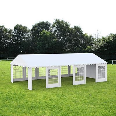Cort grădină alb premium cu protecție UV Delta 3x10 m