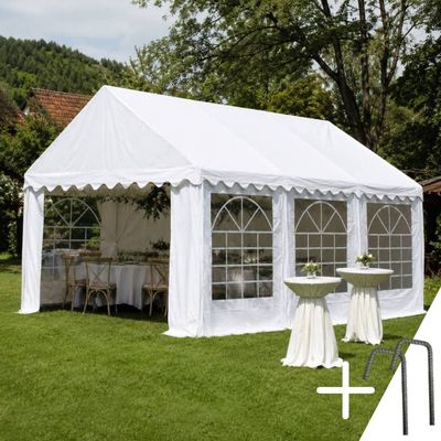 Cort evenimente 4&times;6 m Cortis profesional, prelată UV 500 g/mp, țeavă 38 mm + CADOU