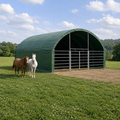 Cort pentru animale, fermă 9 x 9 m Verg