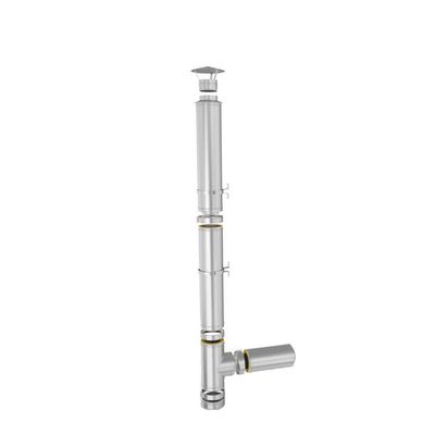 Coș de fum din inox Aden 7 m x 160 mm, suspendat