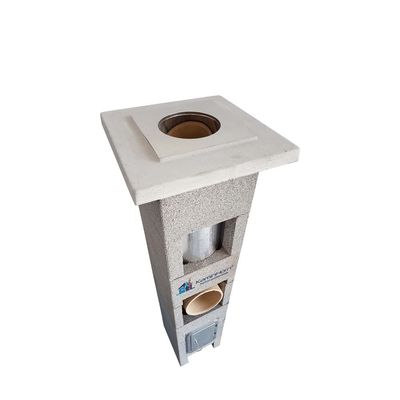 Coș de fum profesional ceramic Venera 4 m x 200 mm, racord 90°