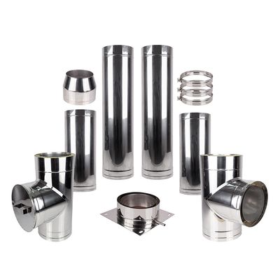 Coș fum profesional din inox Ipati 9 m x 200 mm pornire de la bază