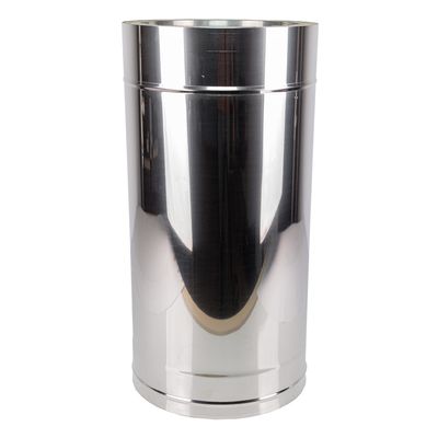 Coș fum profesional din inox Makari 4 m x 250 mm pornire de la bază