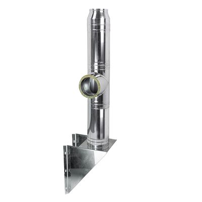 Coș fum profesional din inox Savva 8 m x 250 mm pornire de la consolă