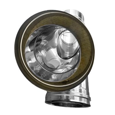 Coș de fum inox 7 m x 200 mm, profesional Izonox CeraPro, Pornire de la sol