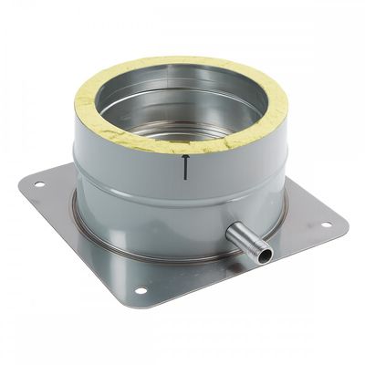 Coș de fum inox profesional Izonox 6 m x 200 mm pornire de la sol