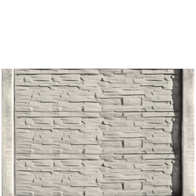 Gard beton Industrial Viking cu stâlpi simpli 1,5 m