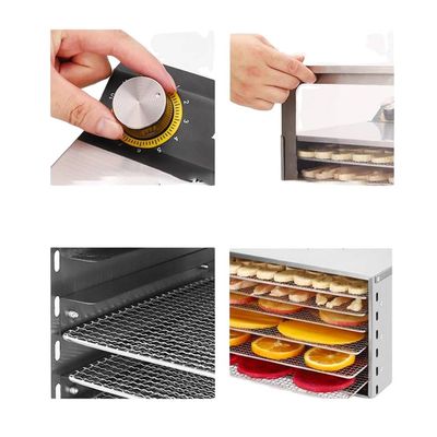 Deshidrator profesional fructe și legume Dihida, 400 W, 8 tăvi