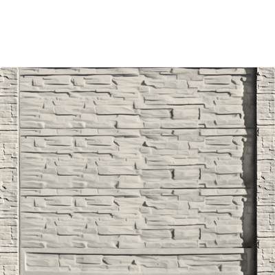 Gard beton Industrial Viking stâlpi cu model piatră 1,75 m