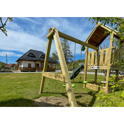 Complex de joacă Jungle Gym – Modul Castle + Swing
