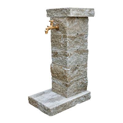 Cișmea/Fântână apă pentru grădină, model piatră Helen Mokka, 95 x 56 x 36 cm