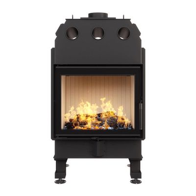 Focar șemineu Saven din oțel cu sticlă standard 60x50 cm, 13,7 kW