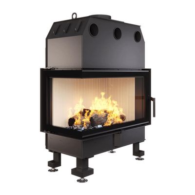 Focar șemineu Saven din oțel cu sticlă laterală stânga 85х50х47 cm, 22 kW