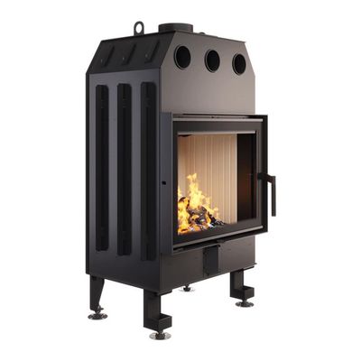 Focar șemineu Saven din oțel cu sticlă standard 60x50 cm, 13,7 kW