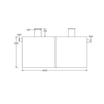 Fosă septică ecologică Charan 15000 L, 49 - 75 persoane