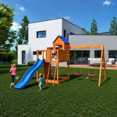Complex de joacă copii 7în1, Fungoo Treehouse