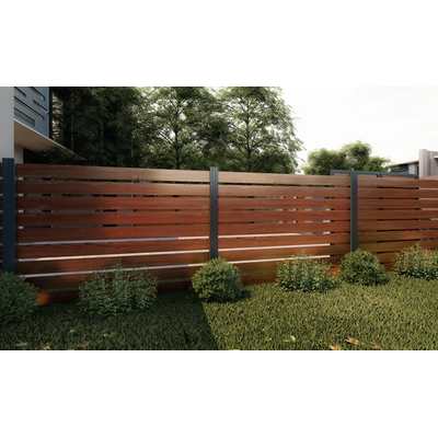 Gard aluminiu tip panou Henor 1,5x2 m, Lemn