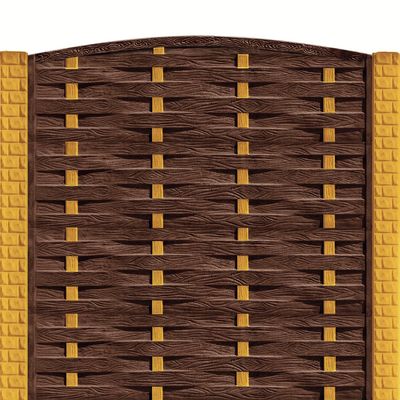Gard beton Celtic 1 stâlpi cu model cărămidă 2,1 m