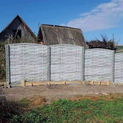Gard beton Celtic 1 cu stâlpi simpli 1,6 m