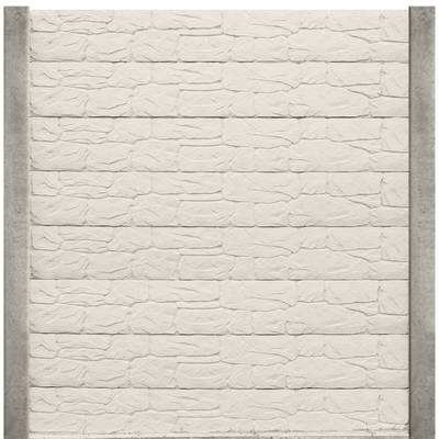 Gard beton Titan 2,4 m cu stâlpi din beton armat