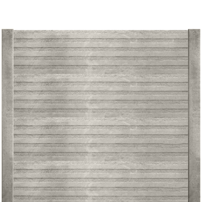 Gard beton finisat Fine Line 2 m cu stâlpi simpli