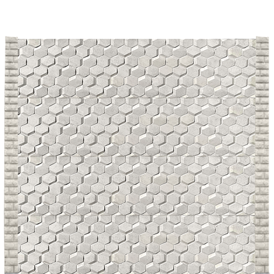 Gard beton modern Hexa 2 m cu stâlpi cu model
