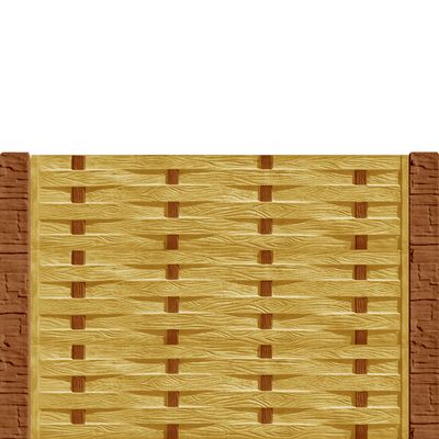 Gard beton Industrial Saxon st&acirc;lpi cu model piatră 1,5 m