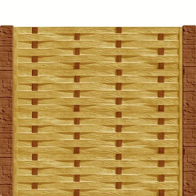 Gard beton Industrial Saxon st&acirc;lpi cu model piatră 2 m