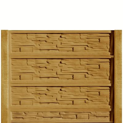 Gard beton Industrial Victorian cu stâlpi simpli 1,75 m
